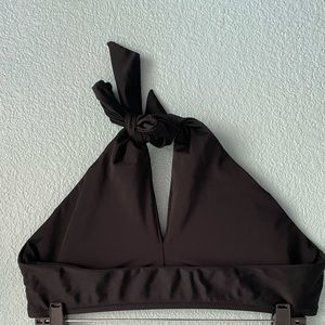 Aerie Black Halter Swim Top